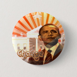 Chapa Redonda De 5 Cm Cambio de Obama