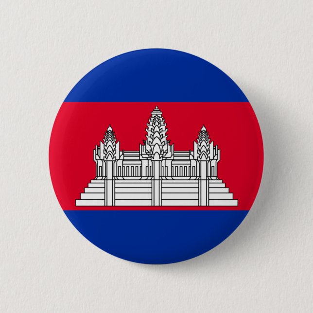 Chapa Redonda De 5 Cm Camboya (Anverso)