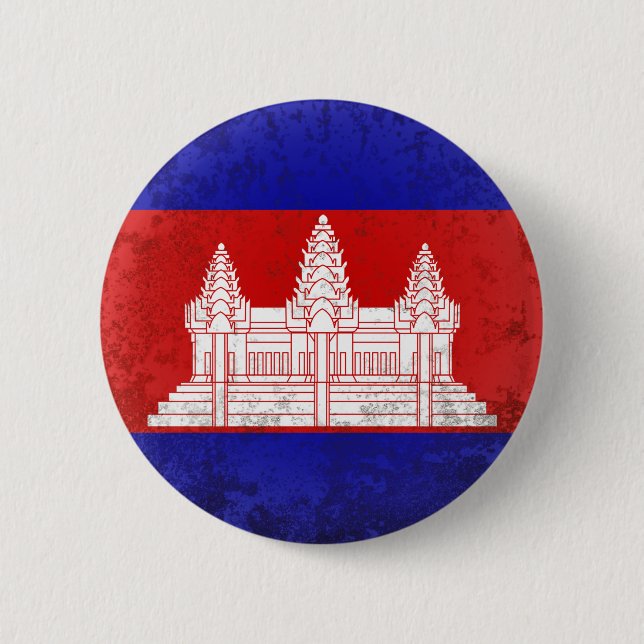 Chapa Redonda De 5 Cm Camboya (Anverso)