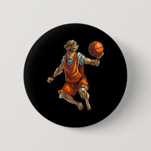 Chapa Redonda De 5 Cm Camello del jugador de baloncesto