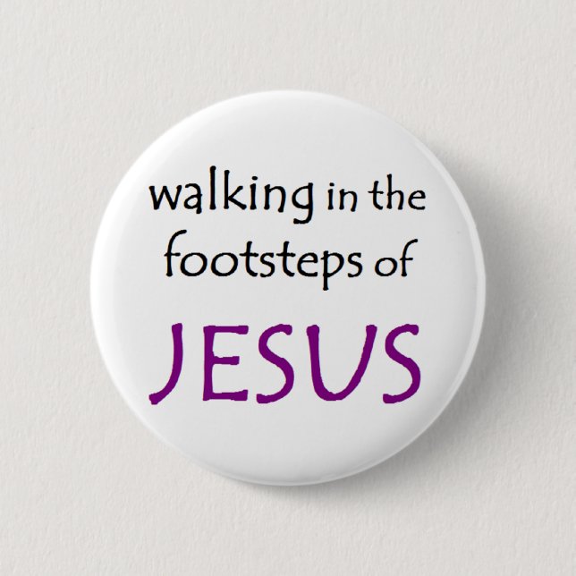 Chapa Redonda De 5 Cm caminar con jesús (Anverso)