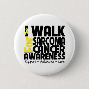 Chapa Redonda De 5 Cm Camino para la conciencia del cáncer del sarcoma