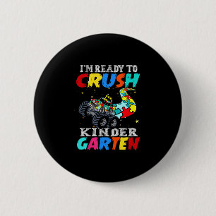 Chapa Redonda De 5 Cm Camión divertido autismo rompecabezas aplastar gua