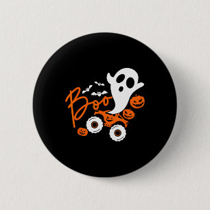 Chapa Redonda De 5 Cm Camión fantasma Monster Calabaza Halloween