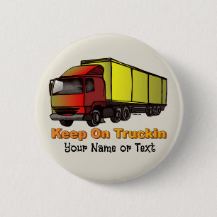 Chapa Redonda De 5 Cm Camionero Retro 2