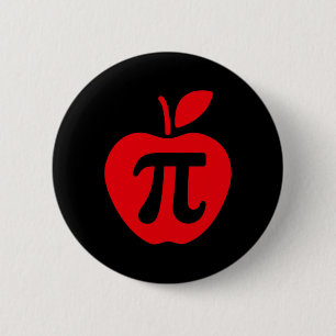 Chapa Redonda De 5 Cm Camisa Apple Pi Day