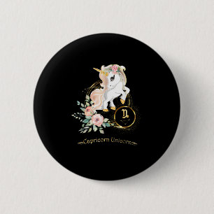 Chapa Redonda De 5 Cm Camisa Capricornio Zodíaco Unicornio Signo Astrolo