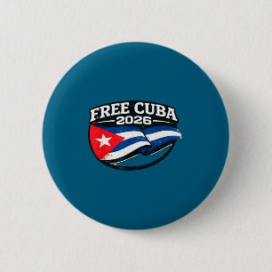 Chapa Redonda De 5 Cm Camisa Cuba Cuba Libre Doctrina de Monroe