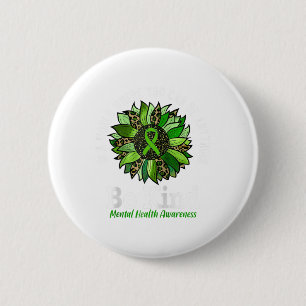 Chapa Redonda De 5 Cm Camisa De Concienciación Sobre La Salud Mental Sé