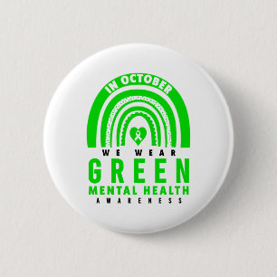 Chapa Redonda De 5 Cm Camisa de Concienciación sobre Salud Mental - Salu