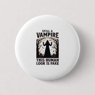 Chapa Redonda De 5 Cm Camisa de disfraz de vampiro divertido disfraz hum