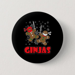 Chapa Redonda De 5 Cm Camisa de hombre de jengibre - Regalos de Navidad
