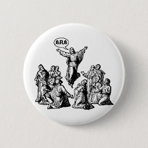 Chapa Redonda De 5 Cm Camisa del lol de Jesús BRB