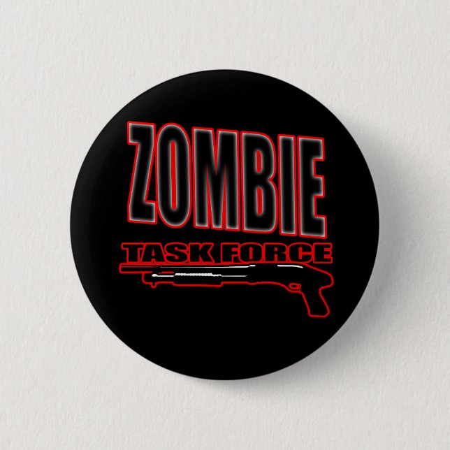 Chapa Redonda De 5 Cm camisa divertida del zombi de los zombis de los (Anverso)