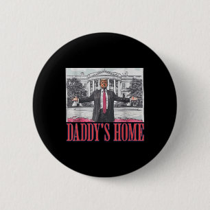 Chapa Redonda De 5 Cm Camisas domésticas Casa Blanca Trump 2024