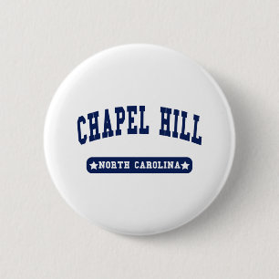 Chapa Redonda De 5 Cm Camisas estilo salón Chapel Hill North Carolina C