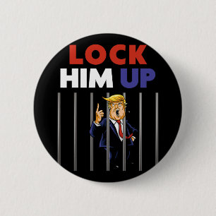 Chapa Redonda De 5 Cm Camisas Trump - Enciérrenlo - Anti Trump