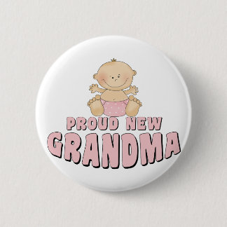Chapa Redonda De 5 Cm Camiseta Abuela Orgullosa Nueva