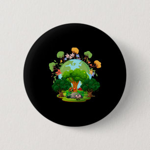 Chapa Redonda De 5 Cm Camiseta Ama Tu Planeta Madre Tierra