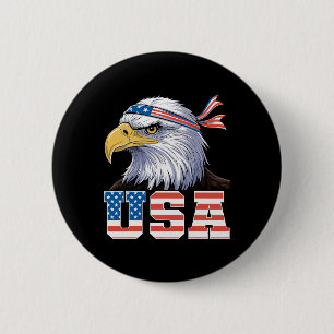 Chapa Redonda De 5 Cm Camiseta bandera americana hombres mujeres niños á