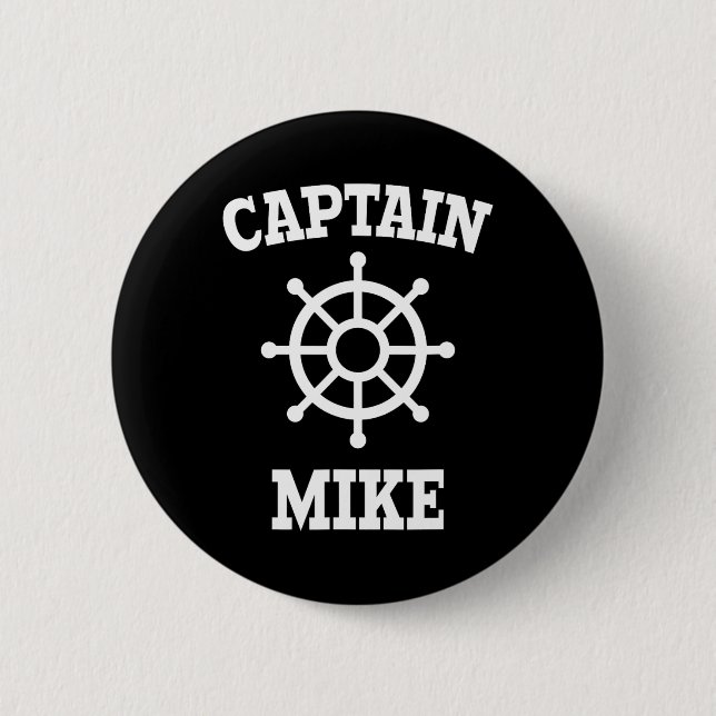 Chapa Redonda De 5 Cm Camiseta Capitán Mike  (Anverso)