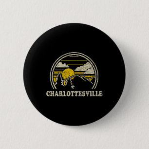 Chapa Redonda De 5 Cm Camiseta Charlottesville Virginia Va Vintage Sende