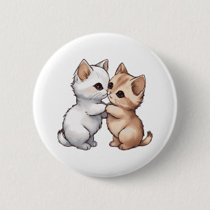Chapa Redonda De 5 Cm Camiseta Clásica Cute Munchkin Cat