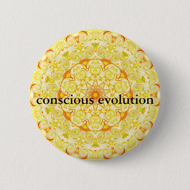 Chapa Redonda De 5 Cm camiseta consciente de la evolución (Anverso)
