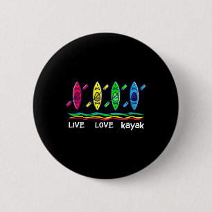 Chapa Redonda De 5 Cm Camiseta Cool Kayaks para divertido kayakismo en e