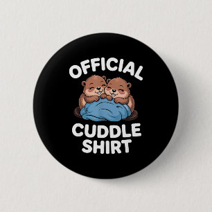 Chapa Redonda De 5 Cm Camiseta de abrazar castores lindos abrazándose 