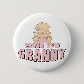 Chapa Redonda De 5 Cm Camiseta de Abuela Orgullosa Nueva