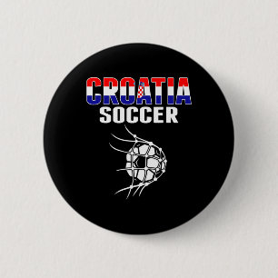 Chapa Redonda De 5 Cm Camiseta de aficionados de fútbol de Croacia - Apo