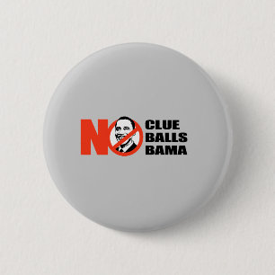 Chapa Redonda De 5 Cm Camiseta de Anti-Obama - ninguna pista Nobama