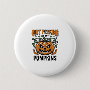 Chapa Redonda De 5 Cm Camiseta de calabaza de Halloween grabado vintage 