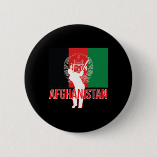 Chapa Redonda De 5 Cm Camiseta de críquet de Afganistán - Afganistán equ
