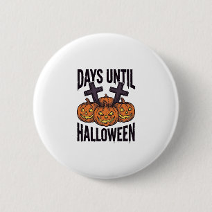 Chapa Redonda De 5 Cm Camiseta de Cuenta Regresiva de Halloween Diseño d