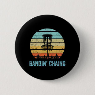 Chapa Redonda De 5 Cm Camiseta de Disc Golf Divertida Cadenas Retro Disc