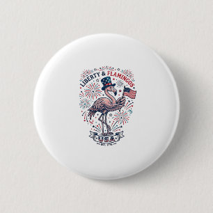 Chapa Redonda De 5 Cm Camiseta de diseño de grabado vintage de flamenco