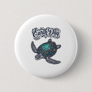 Chapa Redonda De 5 Cm Camiseta de diseño de grabado vintage de tortuga m