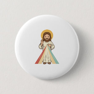 Chapa Redonda De 5 Cm Camiseta de diseño vectorial de bendición religios