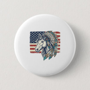 Chapa Redonda De 5 Cm Camiseta de diseño vectorial vintage con bandera d