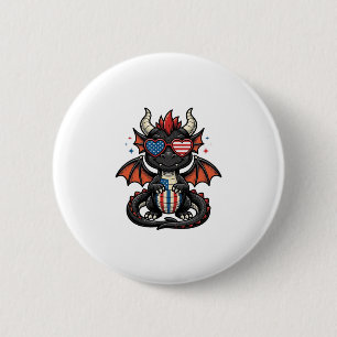 Chapa Redonda De 5 Cm Camiseta de diseño vectorial vintage de dragón beb