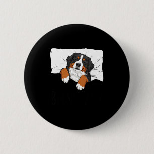Chapa Redonda De 5 Cm camiseta de dormir perro de montaña de Berna pijam