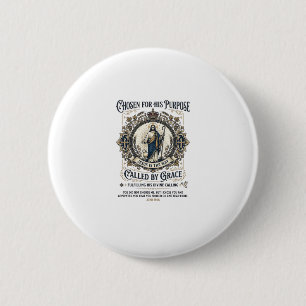Chapa Redonda De 5 Cm Camiseta de electricista Jesús Diseño basado en la