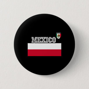 Chapa Redonda De 5 Cm Camiseta de fútbol mexicana verde bandera Kits de 