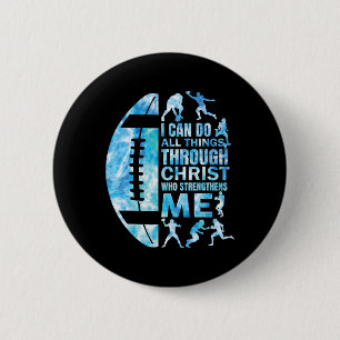 Chapa Redonda De 5 Cm Camiseta de fútbol Mujeres cristianas Hombres Chic