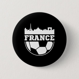 Chapa Redonda De 5 Cm Camiseta de fútbol vintage de Francia regalo para