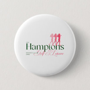Chapa Redonda De 5 Cm Camiseta de golf para mujeres Hamptons Sport Club 