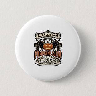 Chapa Redonda De 5 Cm Camiseta de guardia de seguridad de Halloween con 