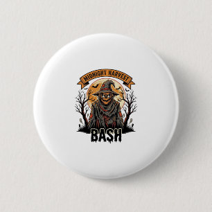 Chapa Redonda De 5 Cm Camiseta de Halloween de Espantapájaros Grabado Vi